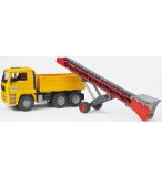 CAMION MAN TGA + CONVOYEUR A BANDES - BRUDER - 02740 - VEHICULE DE CHANTIER