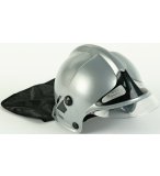 CASQUE DE POMPIER ARGENT