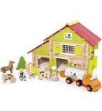 CHALET A COMTE AVEC CAMION ET ANIMAUX 180 PIECES - JEUJURA - 8054
