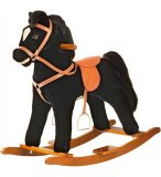 CHEVAL A BASCULE NOIR SONORE - JOUET A BASCULE PREMIER AGE