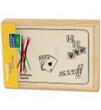 COFFRET EN BOIS 4 JEUX