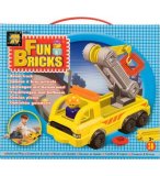 COFFRET FUN BRICKS CAMION A BRAS ARTICULE - JEU DE CONSTRUCTION AVEC PICOTS - 6225