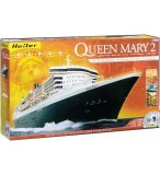 COFFRET PRESTIGE MAQUETTE BATEAU QUEEN MARY 2 - ECHELLE 1/600 - HELLER - 52902