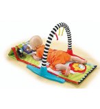 FISHER PRICE - TAPIS D'ACTIVITES MUSIQUE ET ANIMAUX - TAPIS D'EVEIL BEBE - PORTIQUE BEBE
