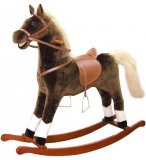 GRAND CHEVAL A BASCULE EN PELUCHE  - BINO - 82532