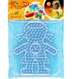 HAMA - 8254 - LOISIRS CREATIFS - PERLES - PLAQUES FILLE ET GARCON MAXI