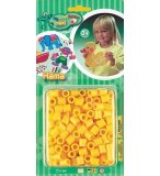 HAMA - 8303 - LOISIRS CREATIFS - PERLES - BLISTER DE 300 PERLES JAUNE MAXI