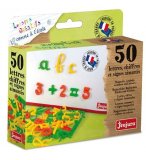 JEUJURA - 8975 - 50 LETTRES CURSIVES CHIFFRES ET SIGNES AIMANTES
