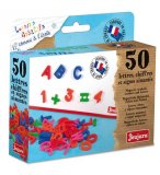 JEUJURA - 8976 - LETTRES MAJUSCULES CHIFFRES SIGNES AIMANTES - JEU EDUCATIF