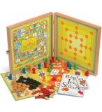 JEUJURA - COFFRET 80 REGLES DE JEUX DE SOCIETE - JOUET EN BOIS
