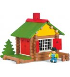 JEUJURA - MON CHALET EN BOIS 70 PIECES  JOUET EN BOIS