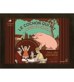 LE COCHON QUI RIT EN BOIS VERSION LUXE - 4 COCHONS - DUJARDIN - JEU DE SOCIETE - 10007