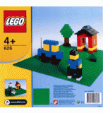 LEGO BASIC 626 GRANDE PLAQUE DE BASE VERT