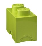 LEGO BOITE DE RANGEMENT 1 PLOT VERT CLAIR - BRIQUE DE RANGEMENT LEGO
