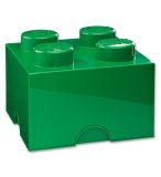 LEGO BOITE DE RANGEMENT 4 PLOTS VERTE - BRIQUE DE RANGEMENT LEGO