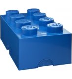 LEGO BOITE DE RANGEMENT 8 PLOTS BLEUE - BRIQUE DE RANGEMENT LEGO
