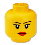 LEGO BOITE DE RANGEMENT TETE DE FILLE - TAILLE S - BRIQUE DE RANGEMENT LEGO