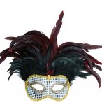 LOUP AVEC PLUMES DECORES