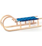 LUGE EN BOIS TRADITIONNELLE 110 CM ASSISE EN TOILE TRESSEE