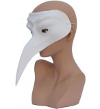 MASQUE VENITIEN BLANC AVEC LONG NEZ