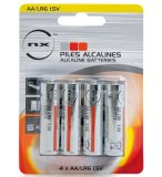 NX BLISTER DE 4 PILES ALCALINES AA/LR6