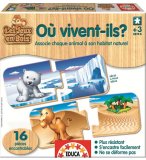 OU VIVENT-ILS ? - EDUCA - 14776 - JEU EDUCATIF EN BOIS