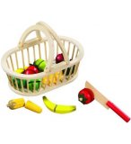 PANIER DE FRUITS A DECOUPER EN BOIS - FUNTOYS - 45307020 - JEU D'IMITATION
