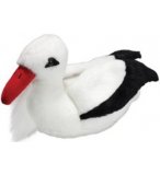 PELUCHE BEBE CIGOGNE BLANCHE 13 CM - WILD REPUBLIC - 83959