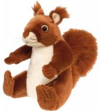 PELUCHE ECUREUIL ROUX 30 CM - CUDDLEKINS - WILD REPUBLIC - 83737