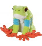 PELUCHE GRENOUILLE 30 CM - CUDDLEKINS - WILD REPUBLIC - 80825