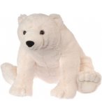 PELUCHE OURS POLAIRE 38 CM - NATURAL POSE - WILD REPUBLIC - 86169