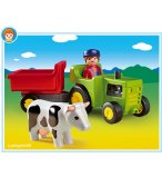 PLAYMOBIL 1.2.3 6715 FERMIER / TRACTEUR