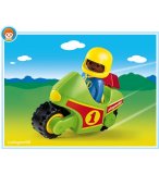 PLAYMOBIL 1.2.3 6719 ENFANT / MOTO DE COURSE