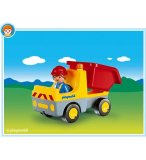PLAYMOBIL 1.2.3 6732 CONDUCTEUR / CAMION BENNE BASCULANTE