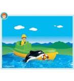 PLAYMOBIL 1.2.3 6739 BATEAU DE PECHE AVEC ORQUE