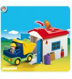 PLAYMOBIL 1.2.3 6759 CAMION AVEC GARAGE