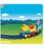 PLAYMOBIL 1.2.3 6760 TRAIN AVEC RAILS