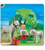 PLAYMOBIL CENTRE EQUESTRE 4187 ANE AVEC ANON