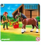 PLAYMOBIL CENTRE EQUESTRE 5108 CHEVAL SHIRE