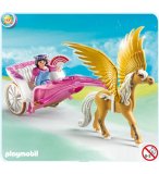 PLAYMOBIL CHATEAU DE LA PRINCESSE 5143 CARROSSE AVEC CHEVAL AILE