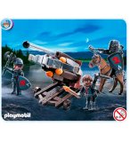 PLAYMOBIL CHEVALIERS 4868 BALISTE A 6 PROJECTILES ET CHEVALIERS DU LION