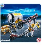 PLAYMOBIL CHEVALIERS 4874 CONVOI DU TRESOR DES CHEVALIERS DU LION