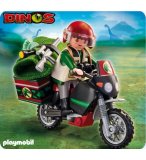 PLAYMOBIL DINOS DINOSAURES 5237 EXPLORATEUR ET MOTO