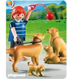 PLAYMOBIL FERME 5209 FAMILLE DE GOLDEN RETRIEVERS
