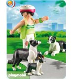 PLAYMOBIL FERME 5213 FAMILLE DE BORDER COLLIES