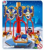 PLAYMOBIL NOEL 4888 MANEGE AVEC LUGES