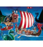 PLAYMOBIL PIRATES 5003 DRAKKAR ET CAMP VIKINGS