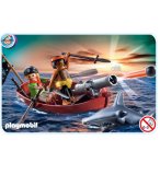PLAYMOBIL PIRATES 5137 BARQUE DES PIRATES AVEC REQUIN-MARTEAU