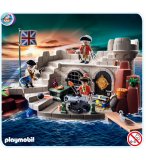 PLAYMOBIL PIRATES 5139 FORT DES SOLDATS BRITANNIQUES AVEC PRISON