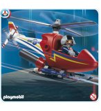 PLAYMOBIL POMPIERS 4824 HELICOPTERE DE POMPIER